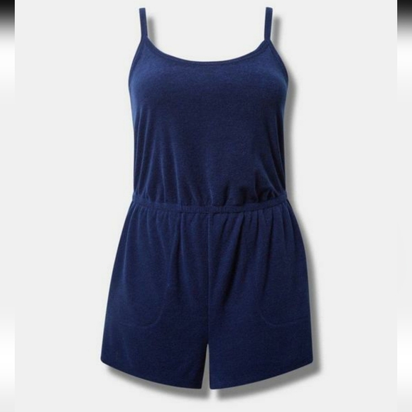 Lightweight Terry Cami Cover-Up Romper - Picture 5 of 6